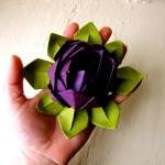 Paper Lotus, Purple And Green, Wedding Decor,..