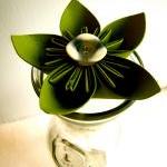 Green Paper Flowers - Wedding Decorations, Home..
