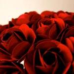 Paper Rose Bouquet, Bridal Bouquet, Red